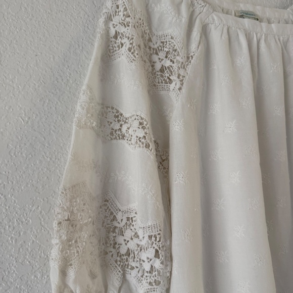 Sundance White Lace Blouse - Picture 2 of 6